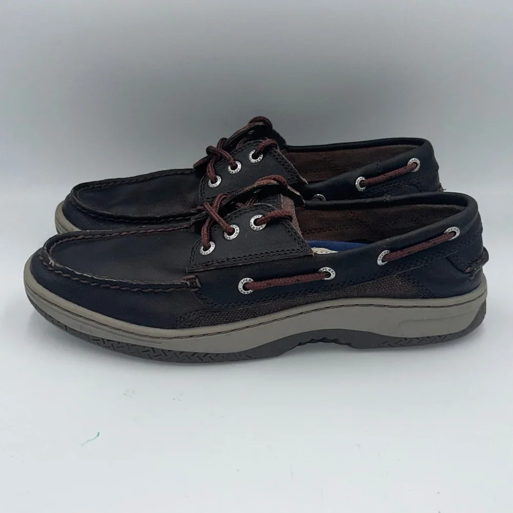 Sperry‎ Top-Sider Billfish Mens Dark Brown Leather Boat Shoes Size 9